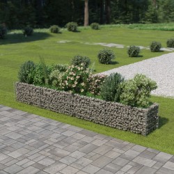 Sonata Габион плантер, поцинкована стомана, 360x50x50 cм - Ghivece, jardiniere