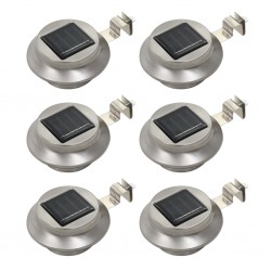 Sonata Градински соларни лампи, 6 бр, LED, кръгли, 12 см, бели - Iluminat exterior