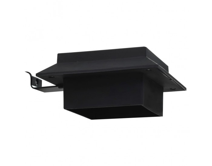 Sonata Градински соларни лампи, 6 бр, LED, квадратни, 12 см, черни -