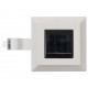 Sonata Градински соларни лампи, 6 бр, LED, квадратни, 12 см, бели -