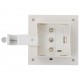 Sonata Градински соларни лампи, 6 бр, LED, квадратни, 12 см, бели -
