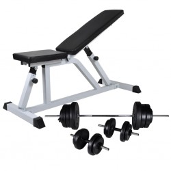 Sonata Комплект лежанка с щанга и дъмбели, 60,5 кг - Sală de fitness - produse