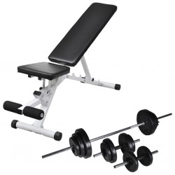 Sonata Комплект лежанка с щанга и дъмбели, 30,5 кг - Sală de fitness - produse