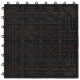Sonata 11 бр декинг плочки, WPC, 30x30 см, 1 кв.м., тъмнокафяви -