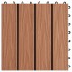 Sonata WPC декинг плочки, релефни, 11 бр 30x30 см 1 кв.м. светлокафяви -