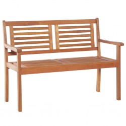 Sonata 2-местна градинска пейка, 120 cм, евкалиптово дърво масив - Sonata H