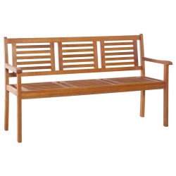 Sonata 3-местна градинска пейка, 150 cм, евкалиптово дърво масив - Sonata H