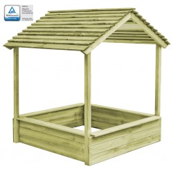 Sonata Градинска къща за игра с пясъчник, 128x120x145 см, FSC бор - Construcții de exterior