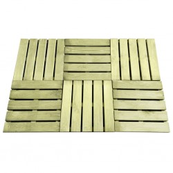 Sonata Декинг плочки, 6 бр, 50x50 см, FSC дървесина, зелени - Materiale pentru decorațiuni