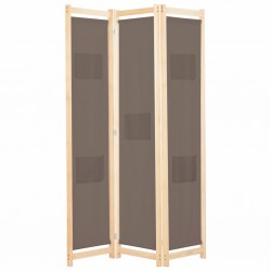 Sonata Параван за стая, 3 панела, кафяв, 120x170x4 cм, текстил - Electrocasnice și accesorii pentru living