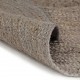 Sonata Ръчно тъкан килим от юта, кръгъл, 150 см, сив -