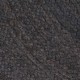 Sonata Ръчно тъкан килим от юта, кръгъл, 90 см, тъмносив -