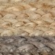 Sonata Ръчно тъкан килим от юта, сив кант, 90 см -