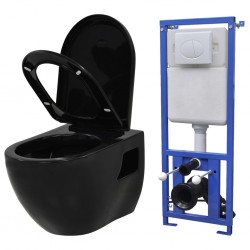 Sonata Окачена тоалетна чиния, със скрито казанче, керамична, черна - Produse pentru baie și WC
