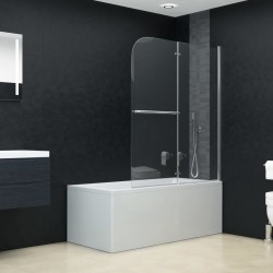 Sonata Сгъваем душ параван, 2 панела, ESG стъкло, 120x140 см - Produse pentru baie și WC