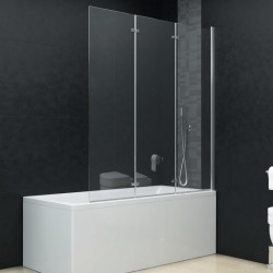 Sonata Сгъваем душ параван, 3 панела, ESG стъкло, 130x138 см - Produse pentru baie și WC