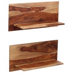 Sonata Рафтове за стена, 2 бр, 58x26x20 см, шишам масив - Living