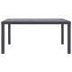 Sonata Градинска маса, 150x90x72 см, пластмаса, ратанов вид, кафява -