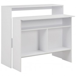Sonata H Бар маса с 2 плота, бяла, 130x40x120 см - Mese de dining