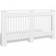 Sonata Паравани за радиатори, 2 бр, бели, MDF, 152 см -