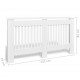 Sonata Паравани за радиатори, 2 бр, бели, MDF, 152 см -