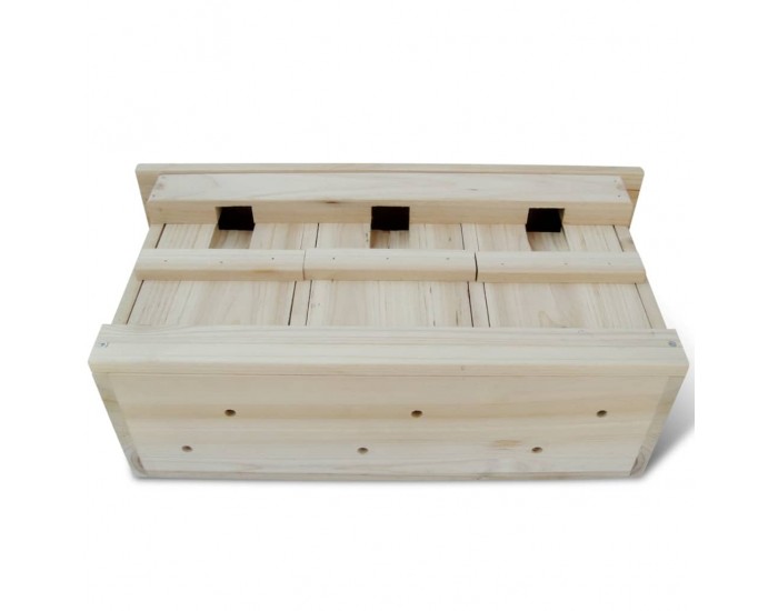 Sonata Къщички за врабчета 2 бр дърво 44x15,5x21,5 см -