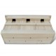 Sonata Къщички за врабчета 2 бр дърво 44x15,5x21,5 см -
