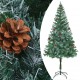 Sonata Изкуствено коледно дърво с шишарки, 180 см -