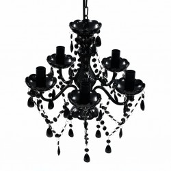 Стилен черен полилей със свещници - Decorațiuni