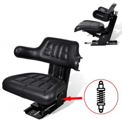 Sonata Седалка за трактор с окачване, черна - Unelte și accesorii de grădină