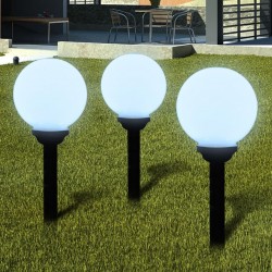 Соларни LED лампи - сфери за градината, 20 см. – 3 бр. - Decorațiuni