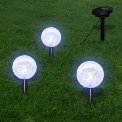 Sonata Соларни сферични LED градински лампи с анкери и соларен панел - Iluminat exterior