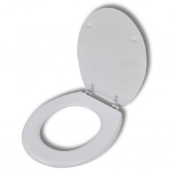 Sonata Тоалетна седалка МДФ капак нормално затваряне изчистена бяла - Produse pentru baie și WC
