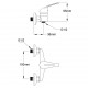 Sonata Комплект смесител с душ, хром -