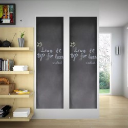 Дъска за писане на стена тип стикер, 0,6 x 3м, 2 ролки с тебешири - Afaceri și industrie
