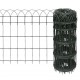 Sonata Ограда за тревни площи, прахово боядисана тел, 25х0,65 м -