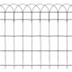 Sonata Ограда за тревни площи, прахово боядисана тел, 25х0,65 м -