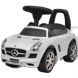 Детска кола за яздене Mercedes Benz, бяла - Vehicule pentru copii
