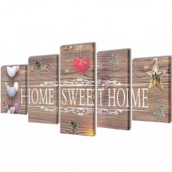 Декоративни панели за стена Home Sweet Home, 100 x 50 см - Tablouri, postere, puzzle-uri