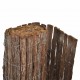 Градинска ограда от кора на дърво, 400 x 100 см -