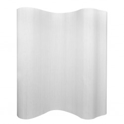 Sonata Параван за стая, бамбук, бял, 250x165 см - Oferte top