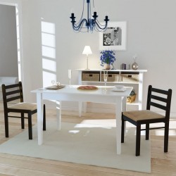 Sonata H Трапезни столове 2 бр кафяви масивно каучуково дърво и кадифе - Scaune de dining