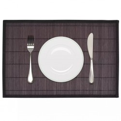 Бамбукови подложки за хранене 30 x 45 см, тъмно кафяви - 6 бр - Servire