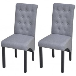 Sonata H Трапезни столове, 2 бр, светлосиви, текстил - Scaune de dining