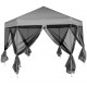 Sonata Шестоъгълна Pop-Up Шатра с 6 стени, сива, 3,6x3,1м -