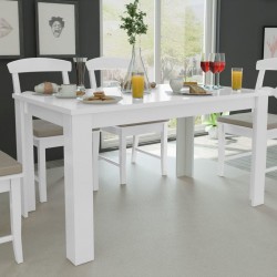 Sonata H Трапезна маса, 140x80x75 см, бяла - Mese de dining