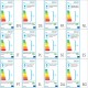 Sonata Външни LED прожектори за стена, квадратни, 2 бр -
