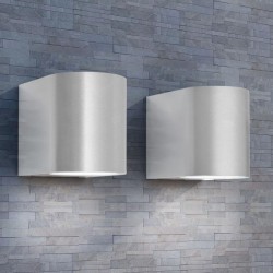 Sonata Външни LED прожектори за стена, обли, насочени надолу, 2 бр - Decorațiuni