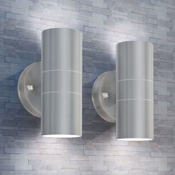 Sonata Външни LED лампи, 2бр, неръждаема стомана, насочени горе/долу - Comparare produse