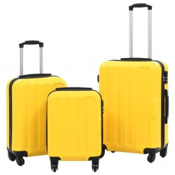 Sonata Комплект твърди куфари с колелца, 3 бр, жълти, ABS - Accesorii de călătorie